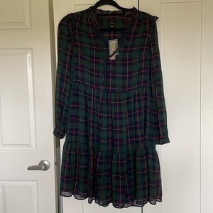 Jcrew Plaid Dress NWT